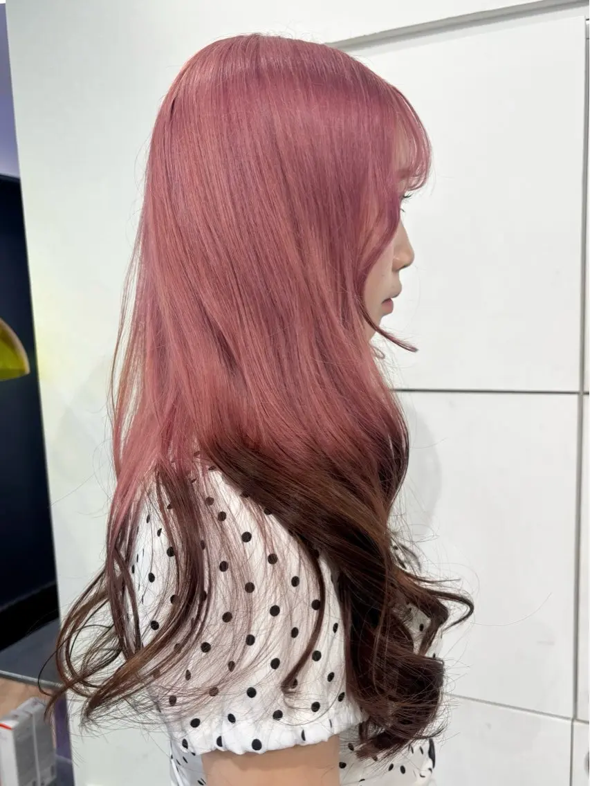 ロング ヘアカラー ブリーチ透明感カラー 🍀mizuki🍀のヘアスタイル