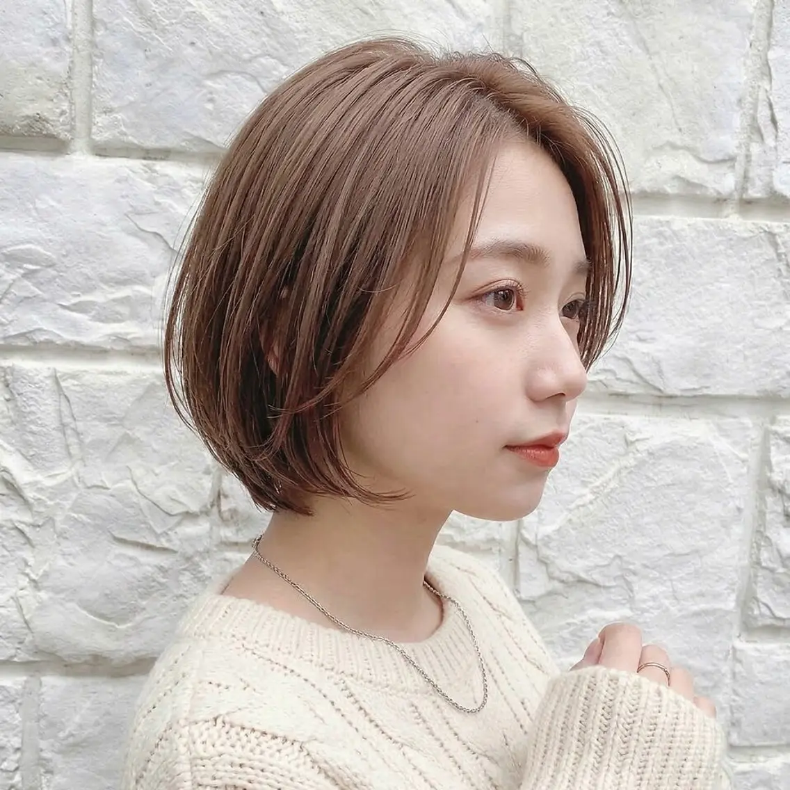 ショート カラー ショートボブ ボブ レイヤーカット 似合わせカット ショートヘア カット ヘアカラー トリートメント ヘッドスパ ヘアセット 赤み消しカラー/縮毛 /顔まわり/ジョウのヘアスタイル