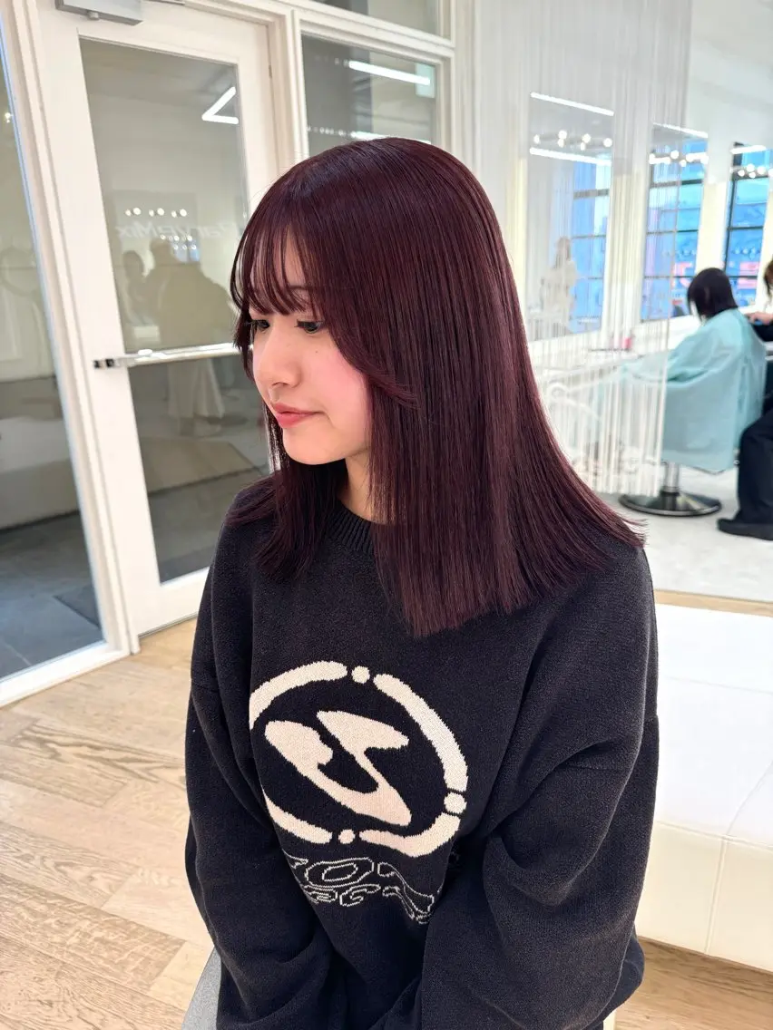 ロング カラー カット ヘアカラー ♡ParveMix NANO♡のヘアスタイル
