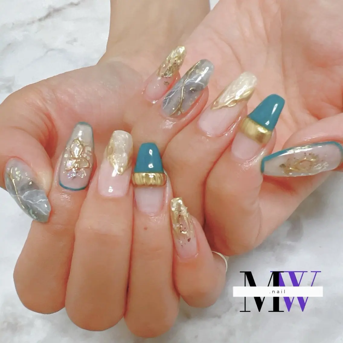 ネイル ニュアンスネイル ハンドネイル MW .nailのネイルデザイン