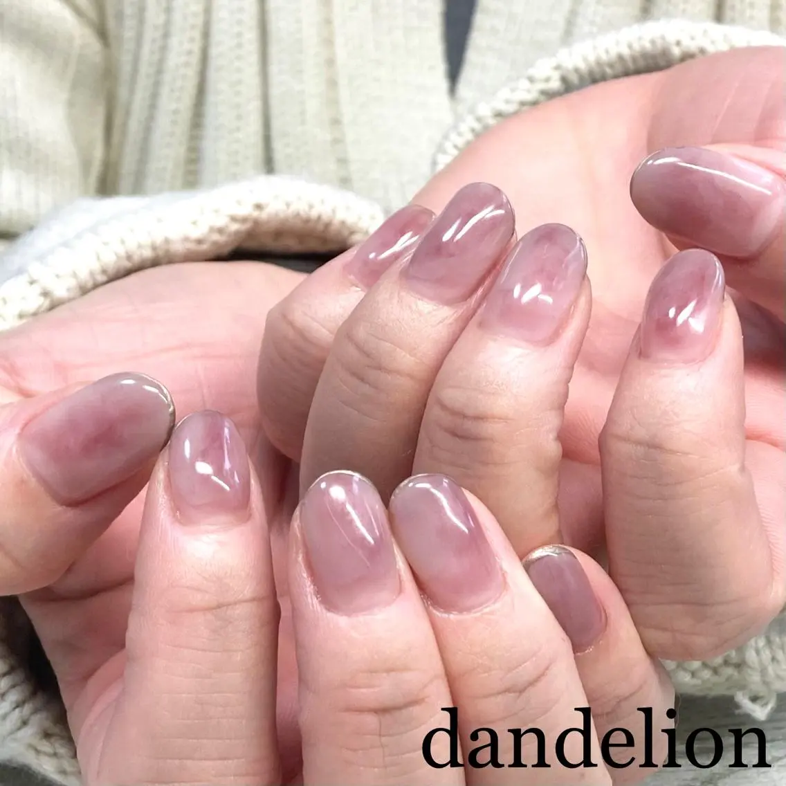 ネイル ハンドネイル ハンドケア dandelion ダンデライオンのネイルデザイン