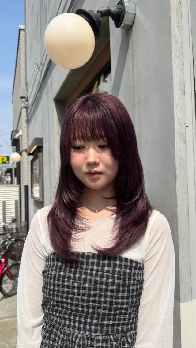 【ダメージ軽減🌀】カット＋ワンカラー＋ダメージ補修トリートメント🍩♡の写真