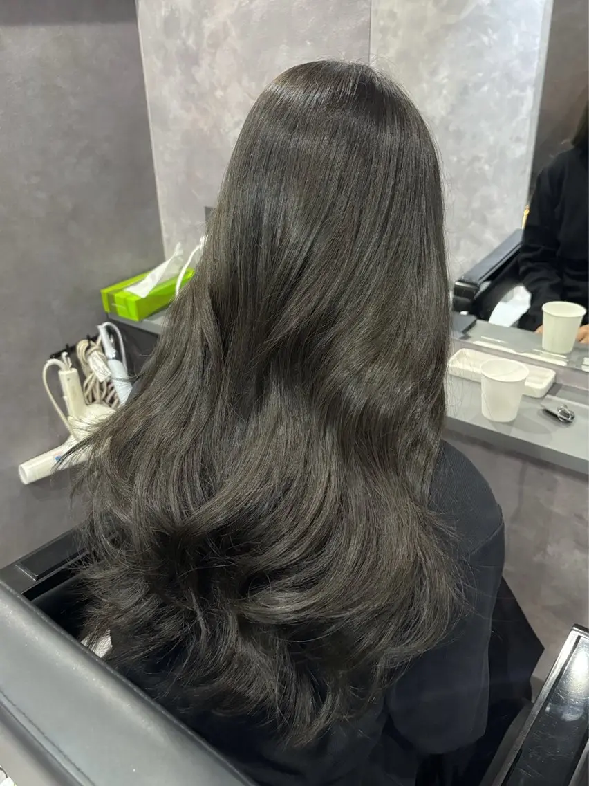 カラー カット ヘアカラー トリートメント 韓国・網紅style 🦋HONOKA🦋のヘアスタイル