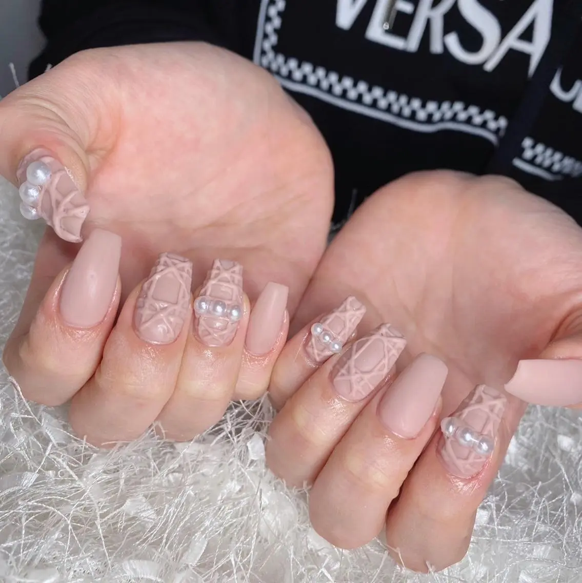 ネイル 長さ出し フレンチネイル ジェルネイル グラデーション 韓国ネイル ハンドネイル Nail&eye Belire 新宿のネイルデザイン