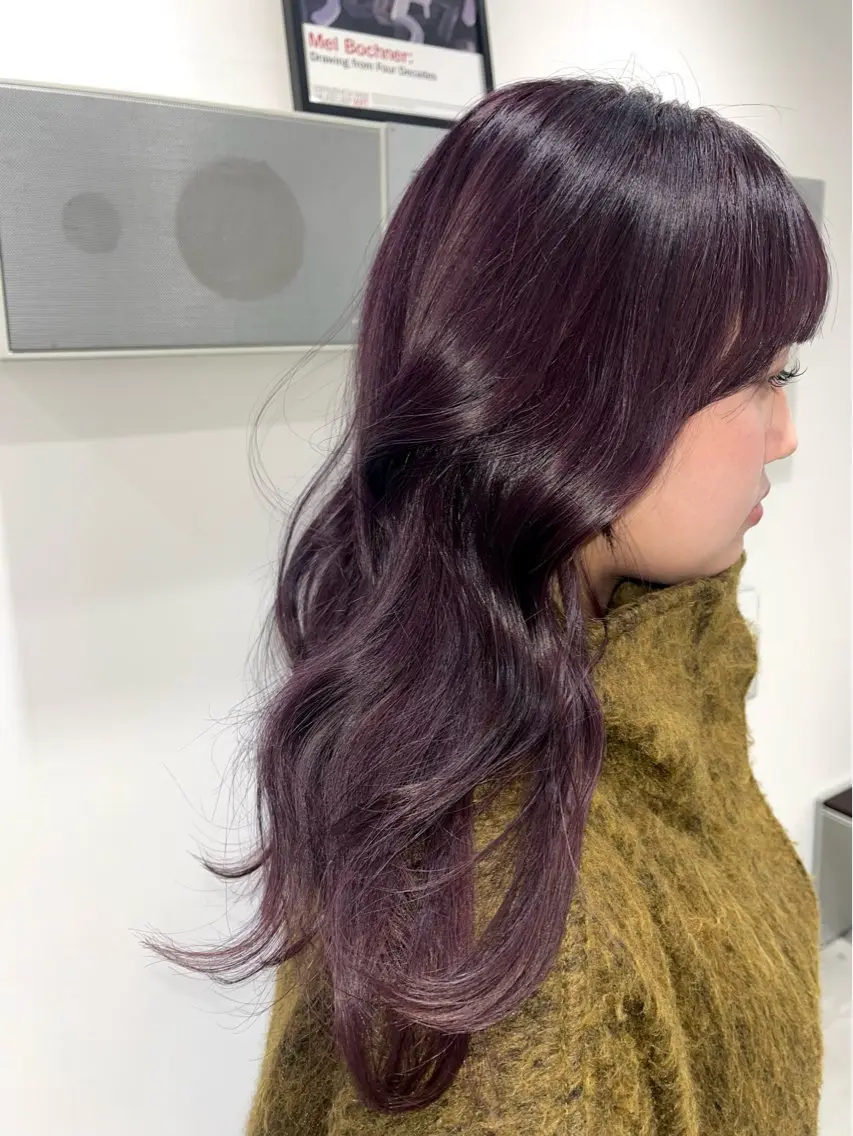 ロング カラー ヘアカラー トリートメント kosoraレイヤー ハイトーン/デザインのヘアスタイル