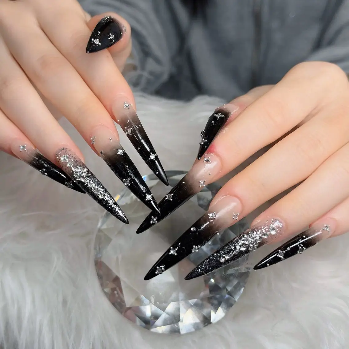 ネイル フットネイル フレンチネイル グラデーション 韓国ネイル ロングネイル ハンドネイル Hani Nail Salonのネイルデザイン
