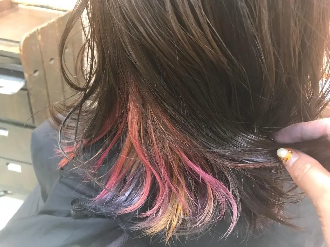 セミロング カラー ヘアアレンジ マツエク・マツパ enurk店 🍋 M I K U  *のその他イメージ