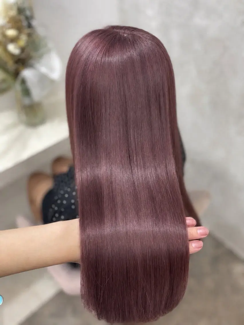ロング カラー ‪💄心 葉/大宮 /ワンカラー🖤のヘアスタイル