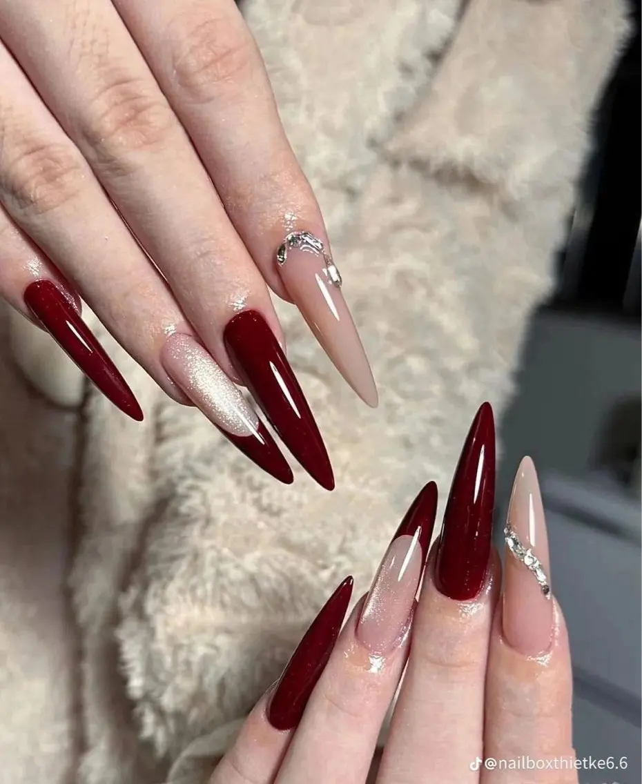 ネイル アートネイル 成人式 長さ出し フレンチネイル ジェルネイル ハンドネイル Belle Nail Salonのネイルデザイン