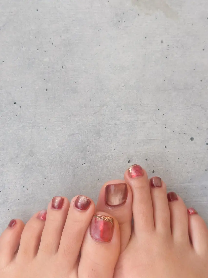 ネイル マグネットネイル ミラーネイル Lira nailのネイルデザイン