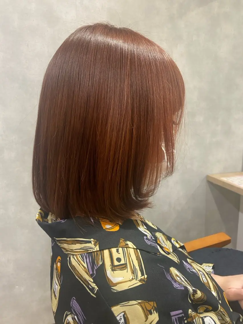 ミディアム カット ヘアカラー トリートメント 🫧透明感カラー🫧 佐野花苗[新宿]のヘアスタイル