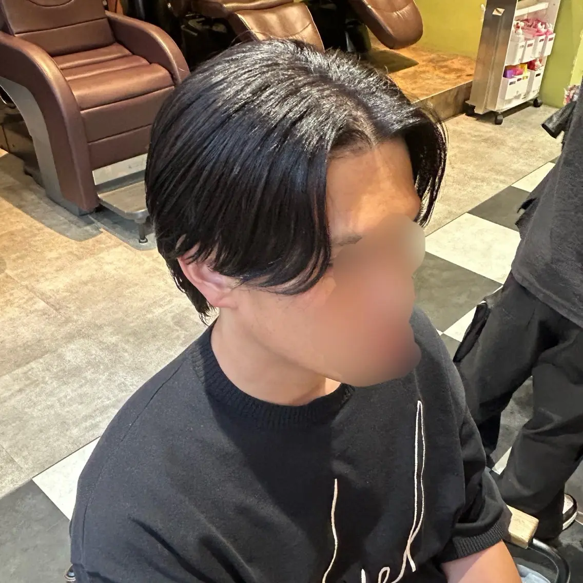 カラー パーマ メンズ カット トリートメント レイヤー🎀透明感 カラー|ワンホンのヘアスタイル