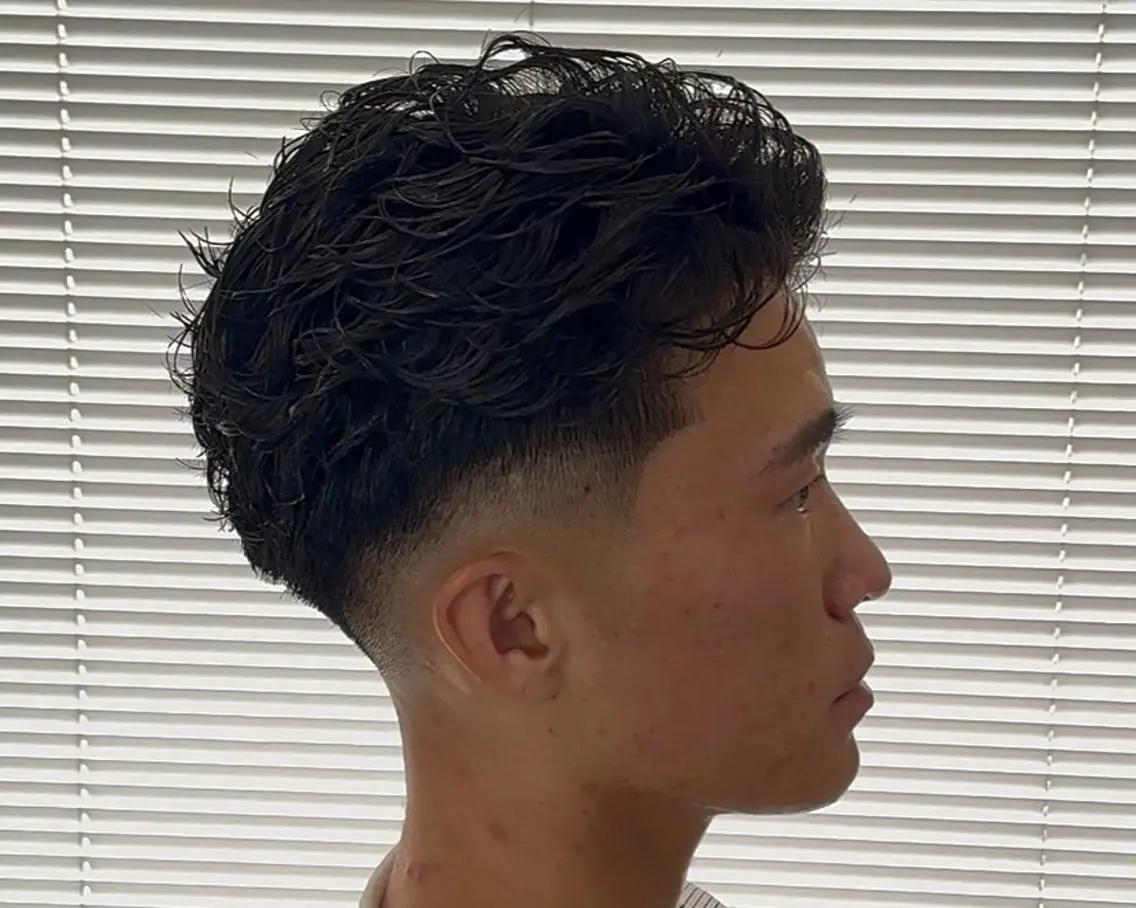 パーマ メンズ カット パーマ 【メンズ専門】 聞谷 友貴矢のヘアスタイル