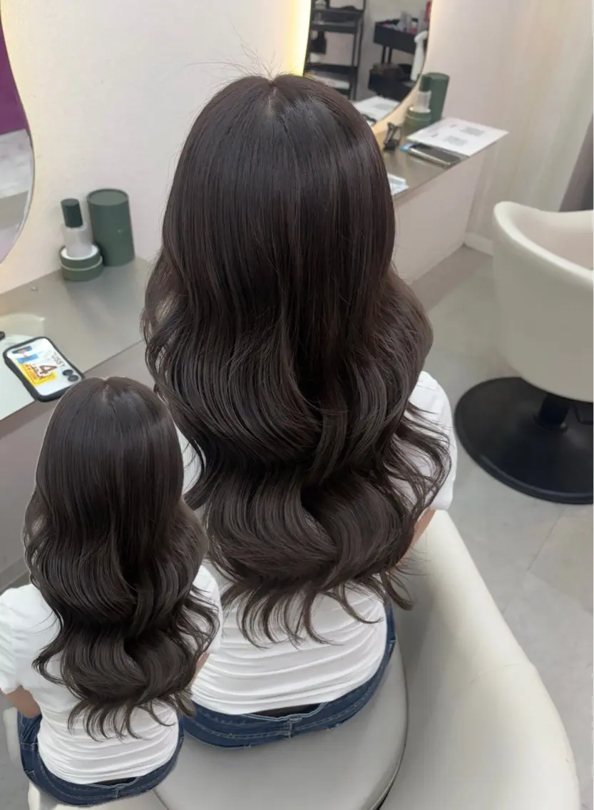 ロング カラー ヘアアレンジ メンズ 透明感カラー ダークグレー ダークグレージュ グレージュ ヘアカラー 🩶透明感カラー 池袋/mei🩶のヘアスタイル