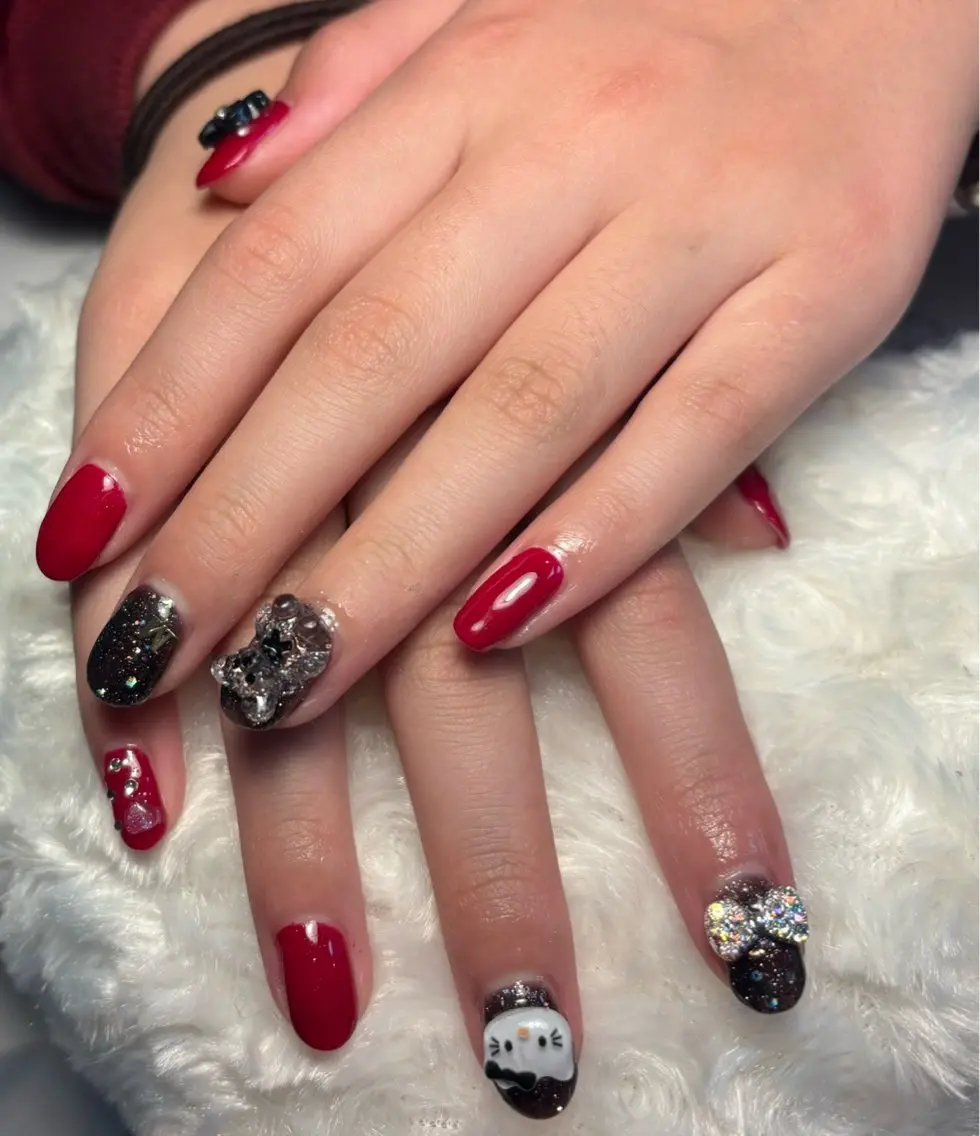 お得コース🩷ハンドnail♡パーツなどつけ放題⭐️オフ代込み⭐️の写真