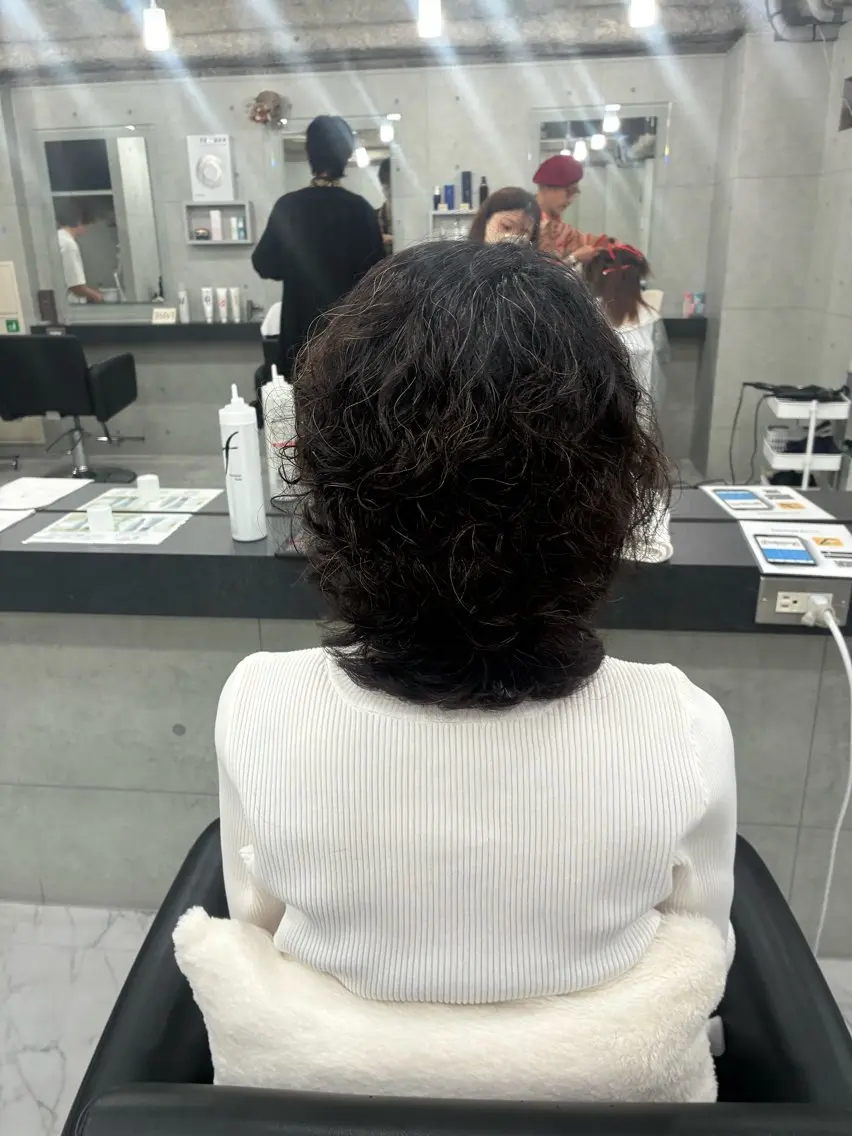セミロング パーマ カット パーマ Endearing 🌟銀座のヘアスタイル
