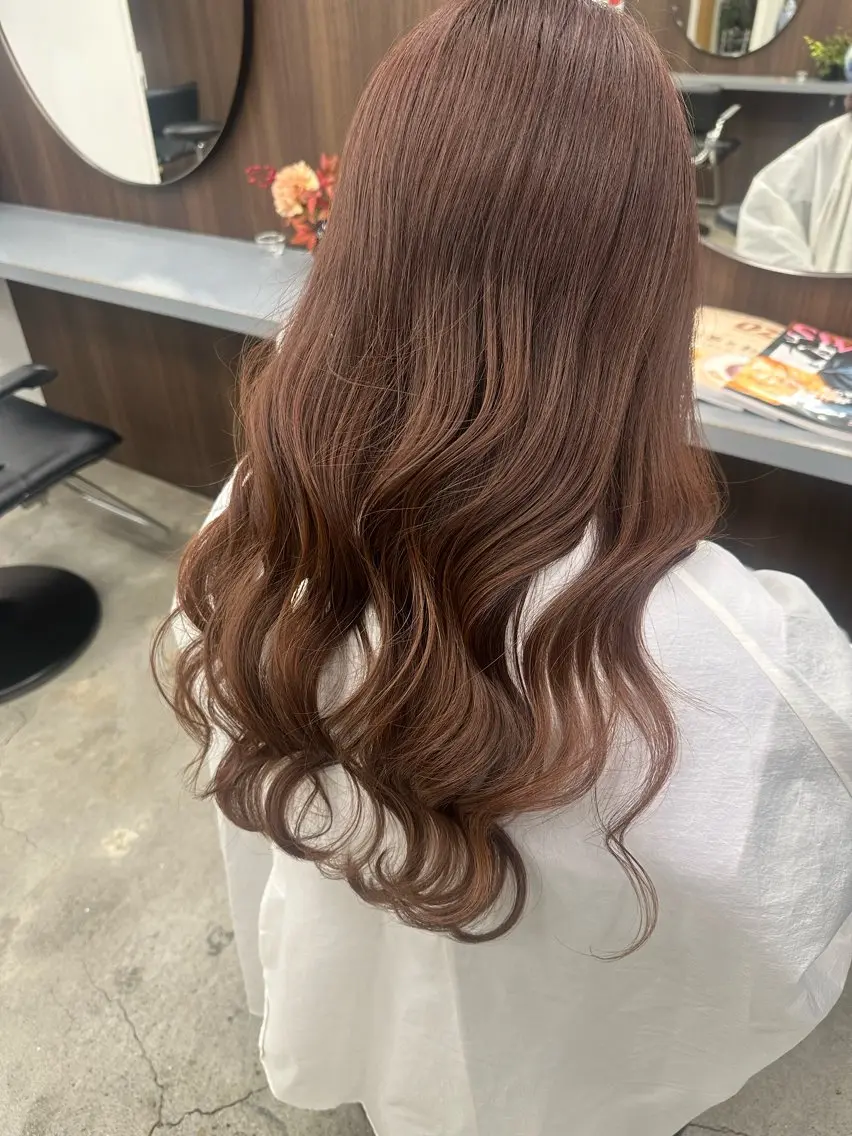ロング ヘアアレンジ 韓国風ヘア ri saのヘアスタイル