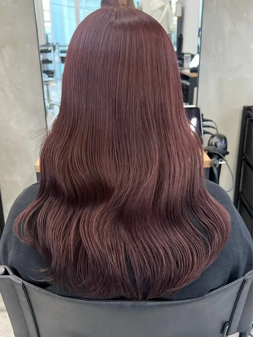 セミロング ヘアカラー 暖色カラー/レイヤー カット☁️MEI☁️のヘアスタイル