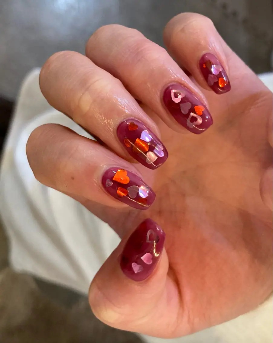 ネイル バレンタイン ハンドネイル DEEP nail salonのネイルデザイン