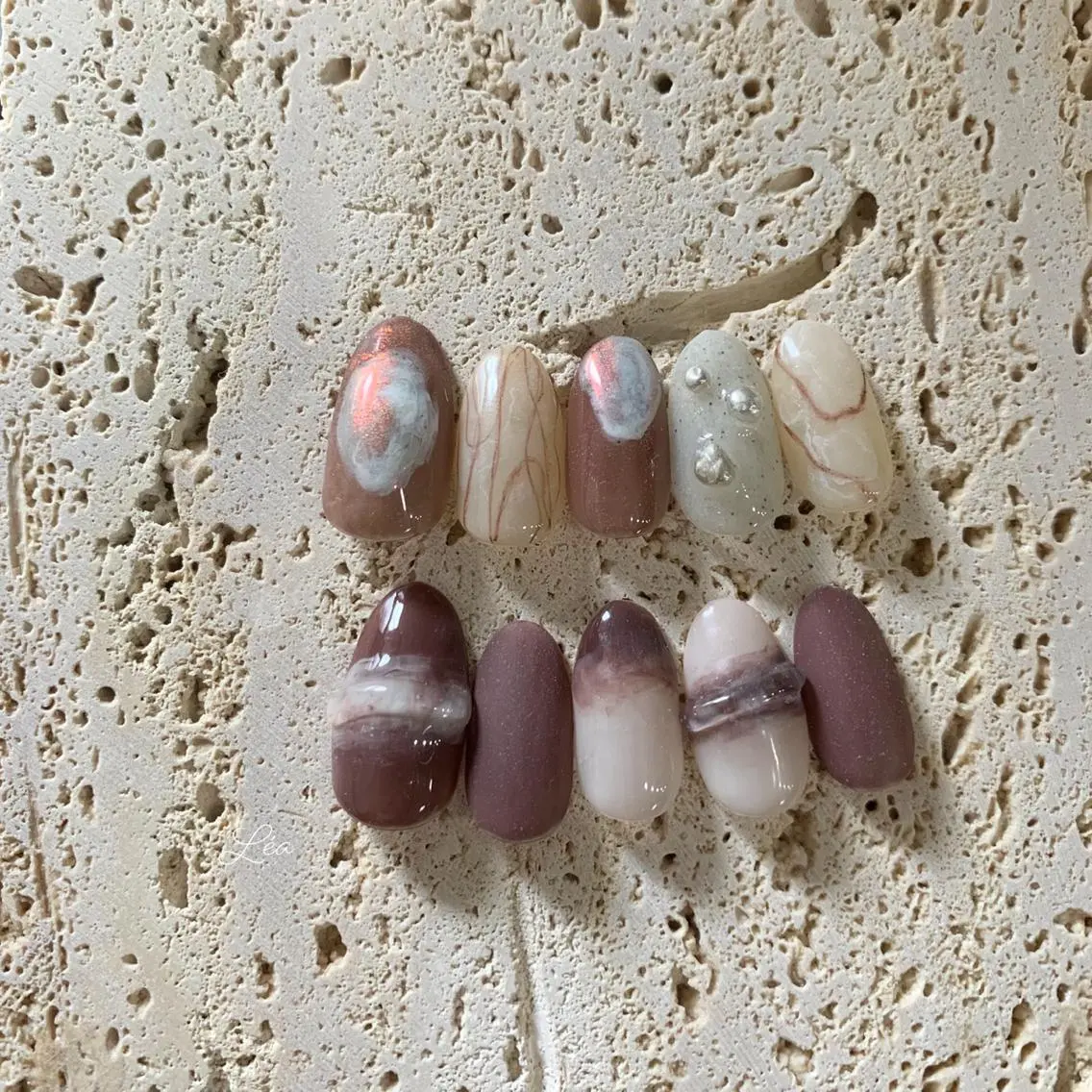 ネイル ジェルネイル パラジェル Léa nailのネイルデザイン