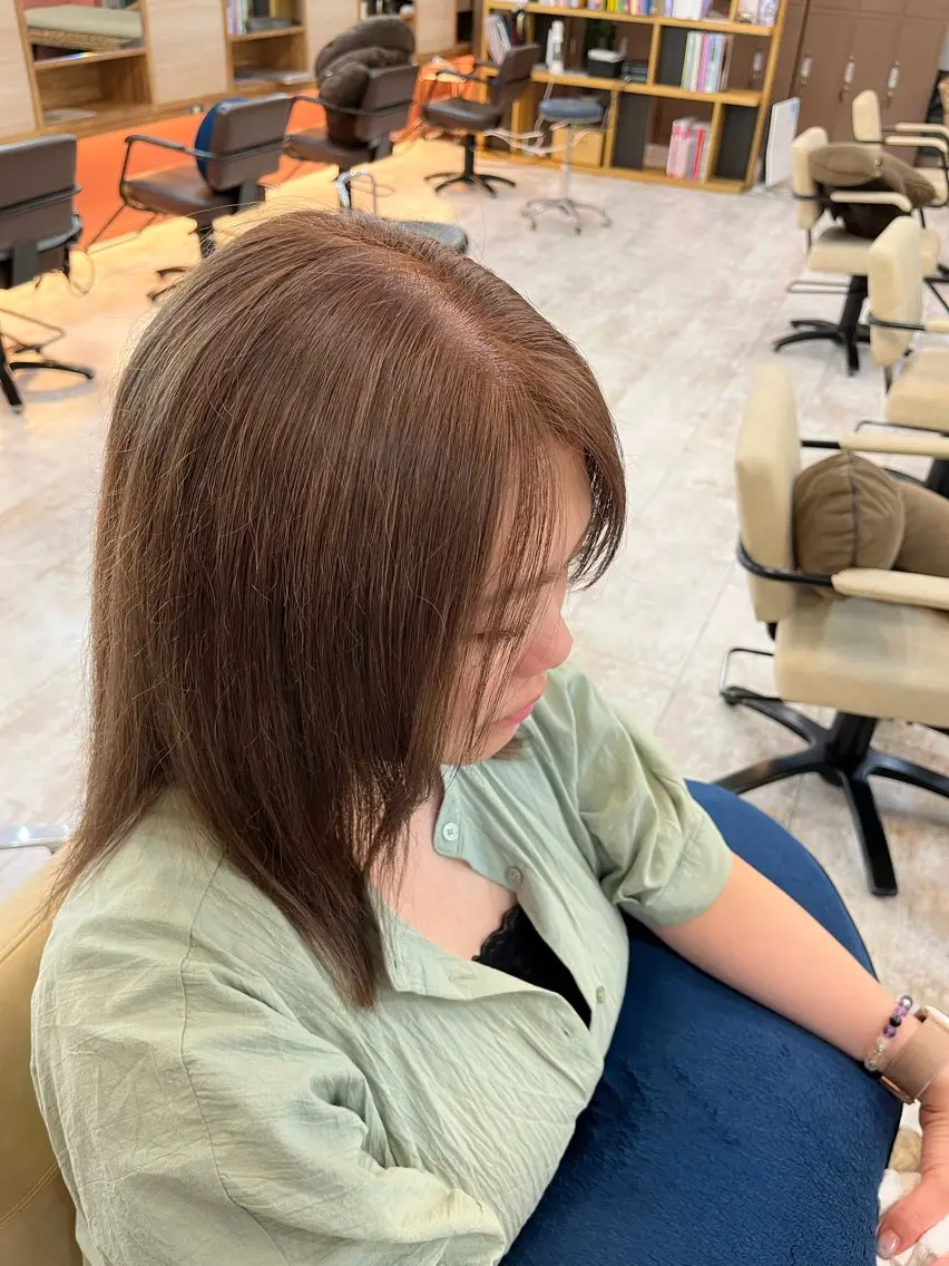カラー ベージュカラー ミルクティーベージュ 🍓Plaatje ミサキ🍓のヘアスタイル