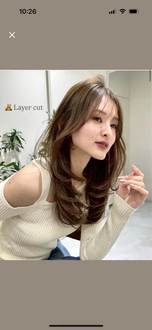 セミロング 🎀 レイヤーカット カラー / 錦糸町のヘアスタイル
