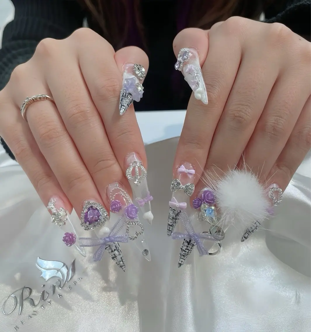 ネイル アートネイル 成人式 ジェルネイル ニュアンスネイル 夏ネイル ハンドネイル Rin Nail 新大久保店のネイルデザイン