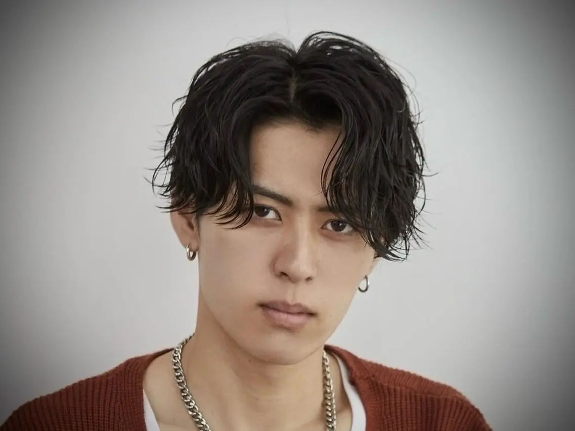 ミディアム パーマ メンズ カット パーマ トリートメント ヘアセット メンズ専門美容師店長 💈高橋和真💈のヘアスタイル