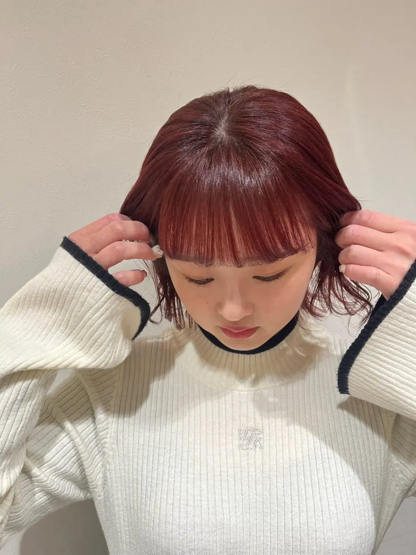 ミディアム CLIQUE 有木 七虹のヘアスタイル