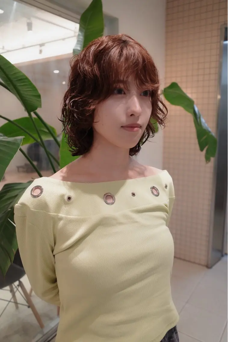 パーマ ボブ 東茉央/レディース パーマ🧸銀座のヘアスタイル