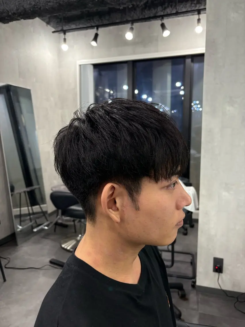 ショート メンズカット ブリー チリタッチ、マッシュのヘアスタイル
