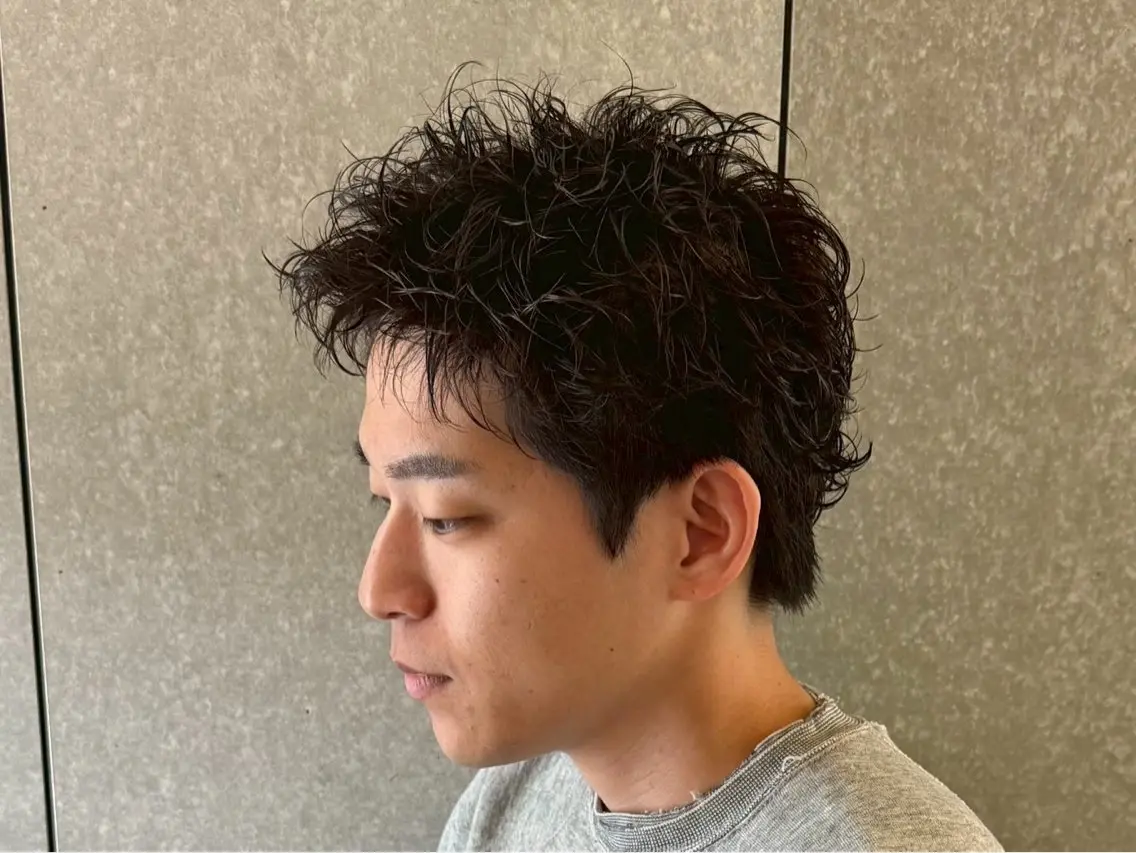 ショート パーマ メンズ 朝ラクパーマ 【SENA】のヘアスタイル