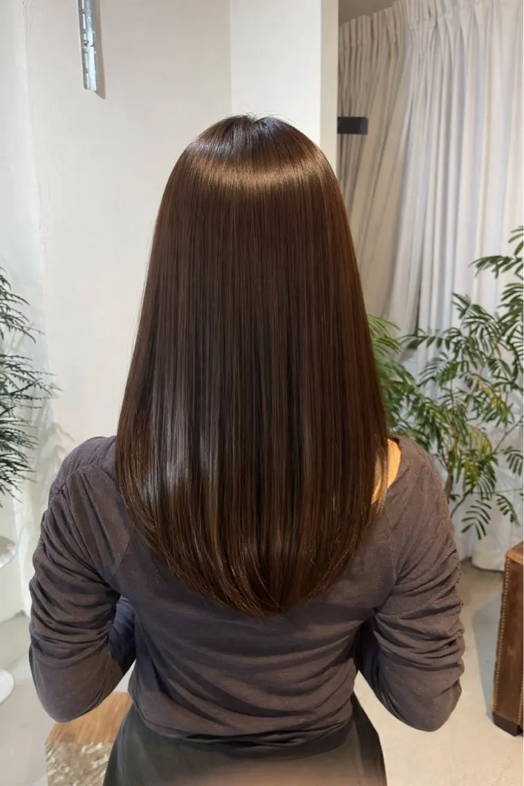 ロング レイヤーカット カット ヘアカラー トリートメント 松谷 圭のヘアスタイル