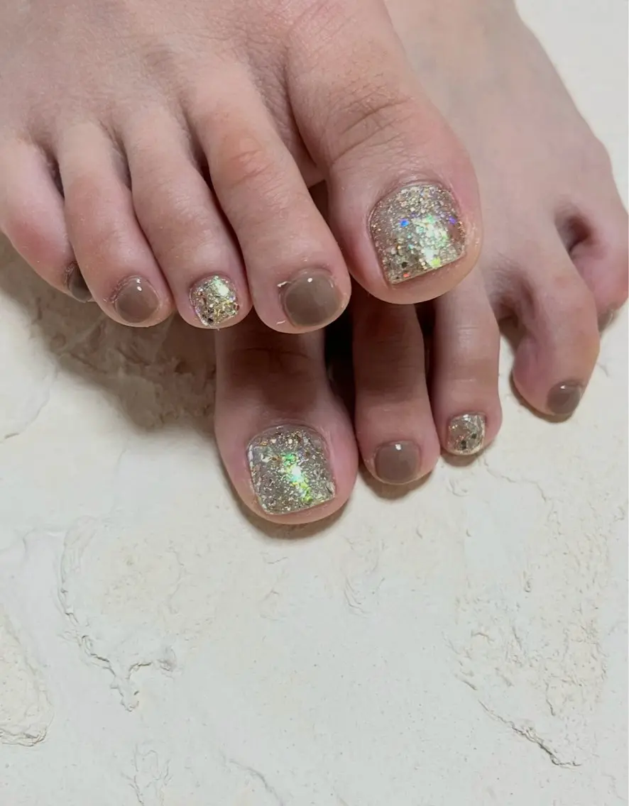 ネイル フットネイル ワンカラーネイル 春日井BELEA 川村のネイルデザイン