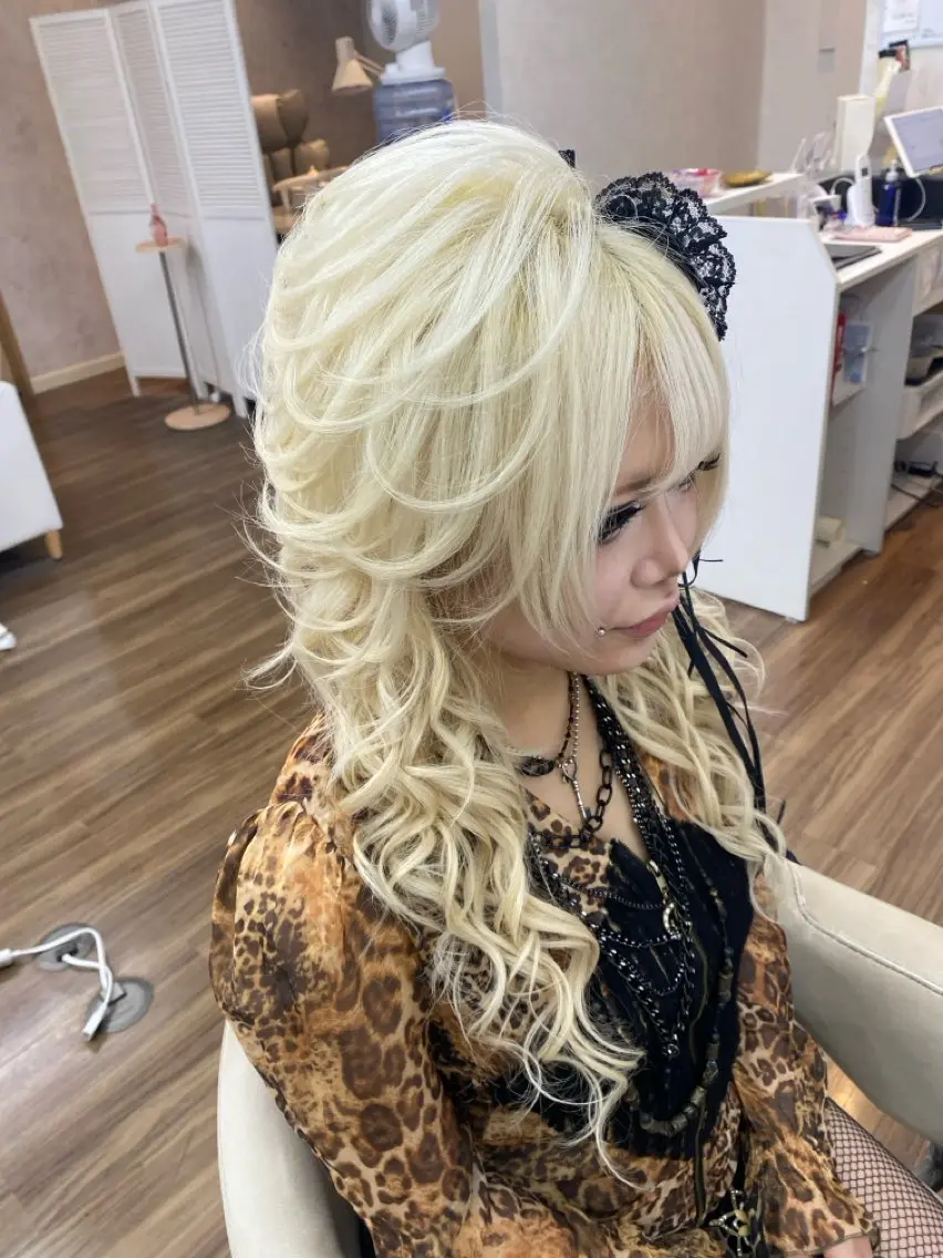 ロング ヘアセット GLOSS 心斎橋 山上のヘアスタイル
