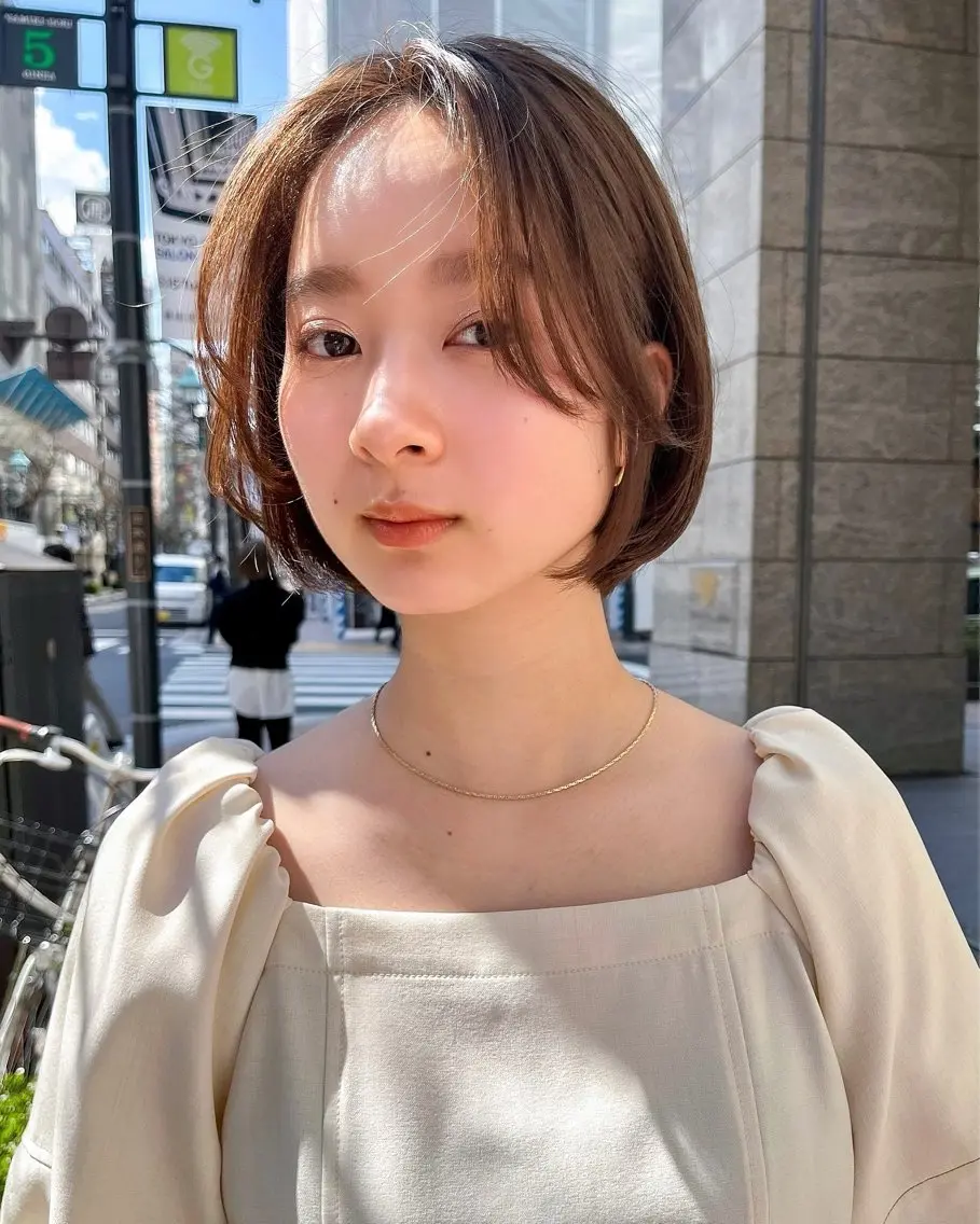 セミロング カラー 🌱小顔ヘア/ボブ ミディアム/双葉🌱のヘアスタイル