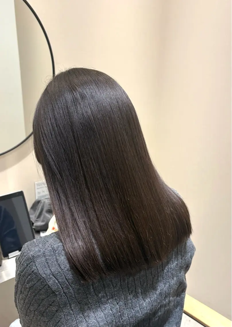 【カットなし】【艶髪に✨️】髪質改善inケアカラー+髪質改善TR🌙の写真