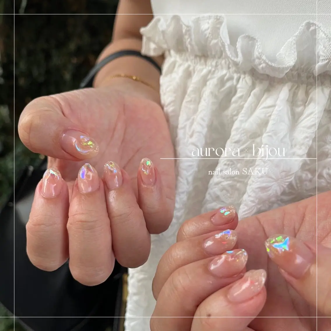 ネイル ニュアンスネイル シンプルネイル SAKU nail 作島茜のネイルデザイン