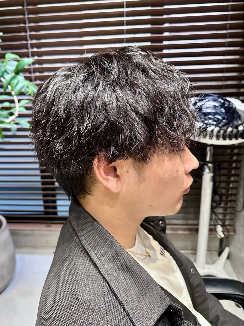 ショート パーマ メンズ 横浜/メンズ特化/ Farbe/田中颯斗のヘアスタイル