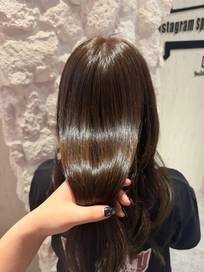 カラー ブラウンカラー Agu.hair ミサキのヘアスタイル