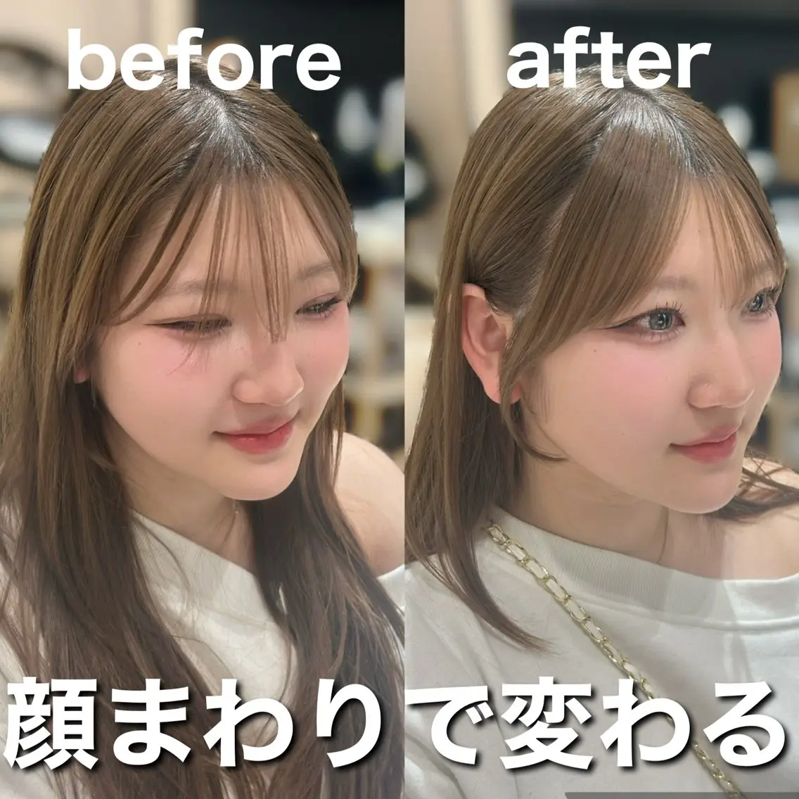 ミディアム カット ヘアセット 🎀大竹美侑/顔まわ りカット/レイヤーのヘアスタイル