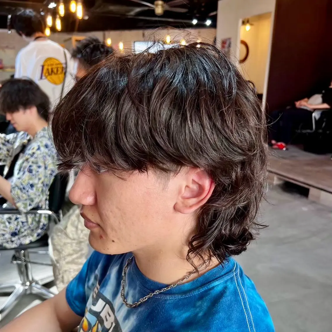 ショート パーマ メンズ シャドウ ツイスパ ニュアンスおがたのヘアスタイル