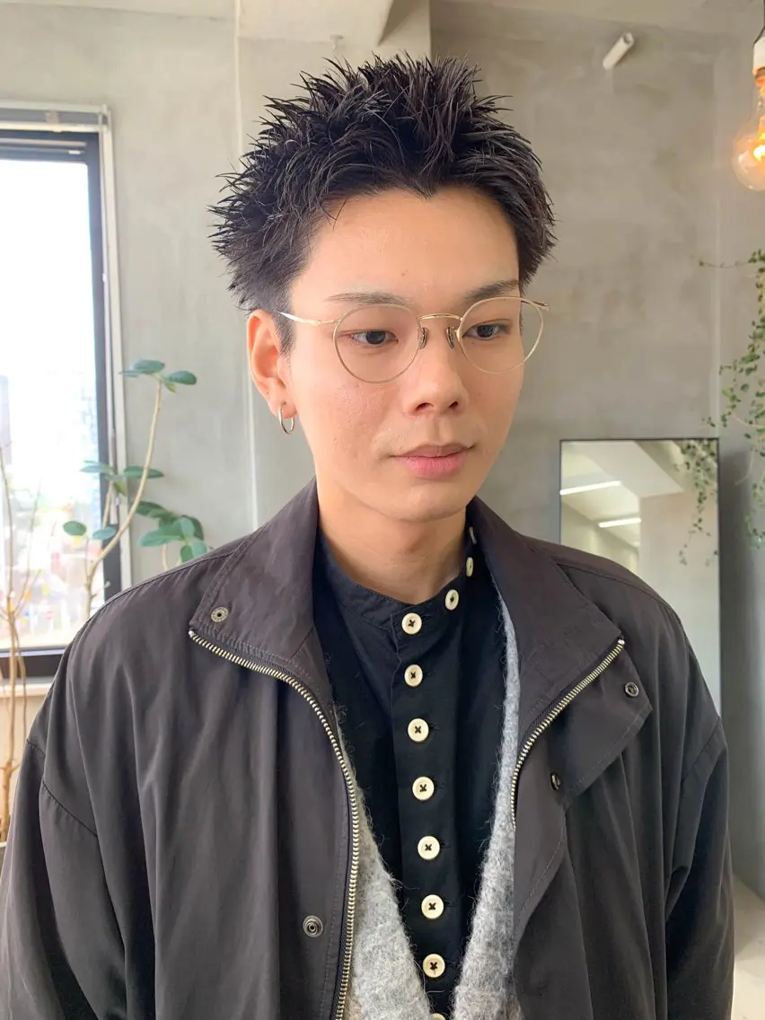 ショート メンズ メンズショート スパイキーショート ショートヘア カット 横井伴典　名古屋駅 メンズパーマ/カットのヘアスタイル