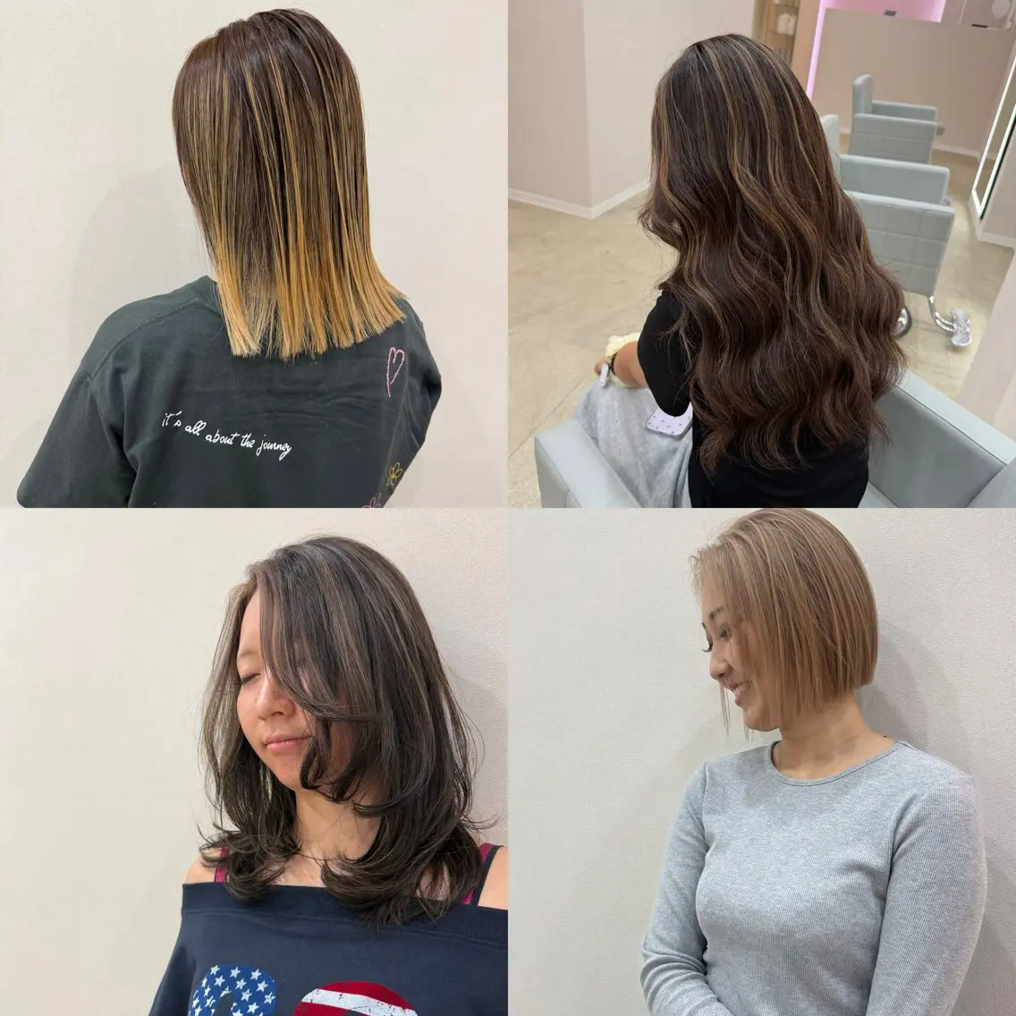 ロング アッシュ ミストバング ハイライト 髪質改善 レイヤーカット ヘアカラー 🫧La Mimi YUI🫧のヘアスタイル