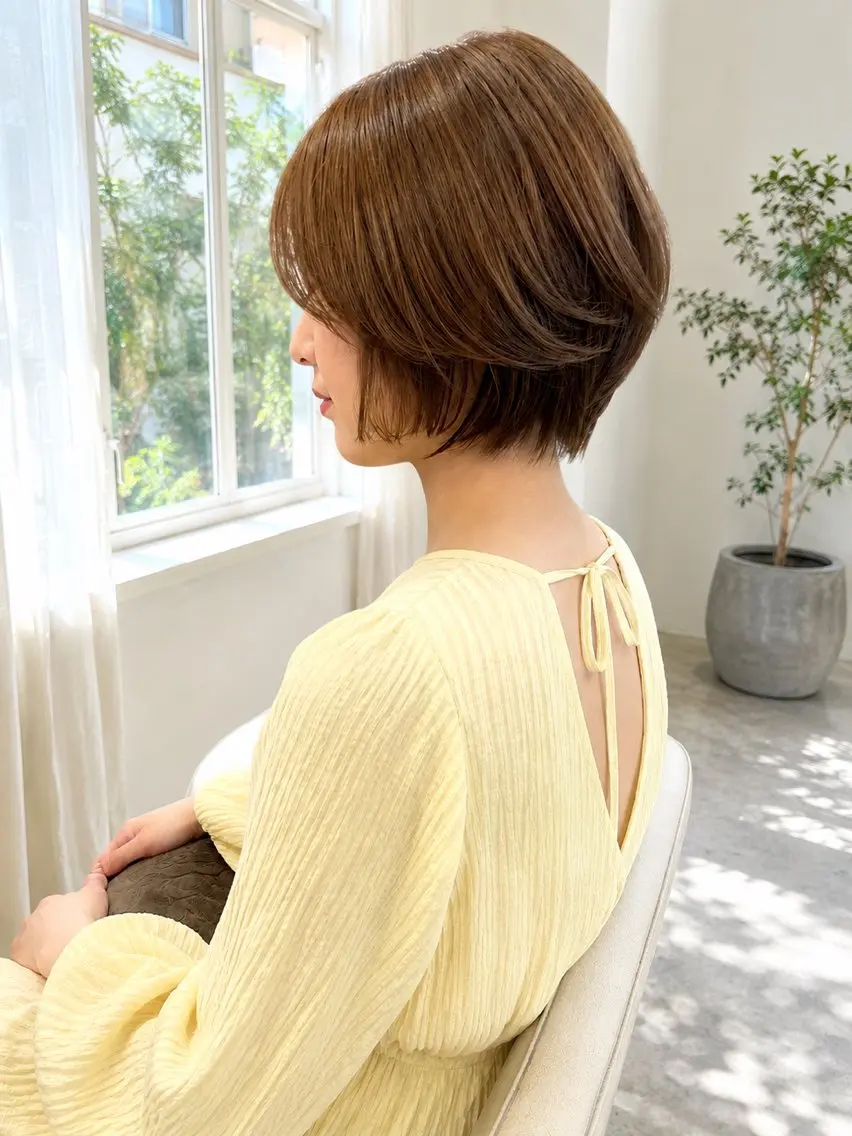 ショート ショートヘア NAOYA SAEKIのヘアスタイル