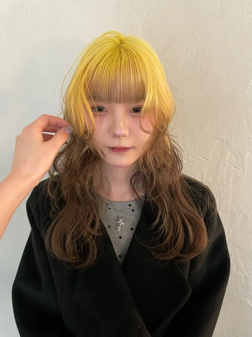 ロング カラー ブロンド デザインカラー ヘアカラー デザインカラー💖/ ヘアセット/manaのヘアスタイル