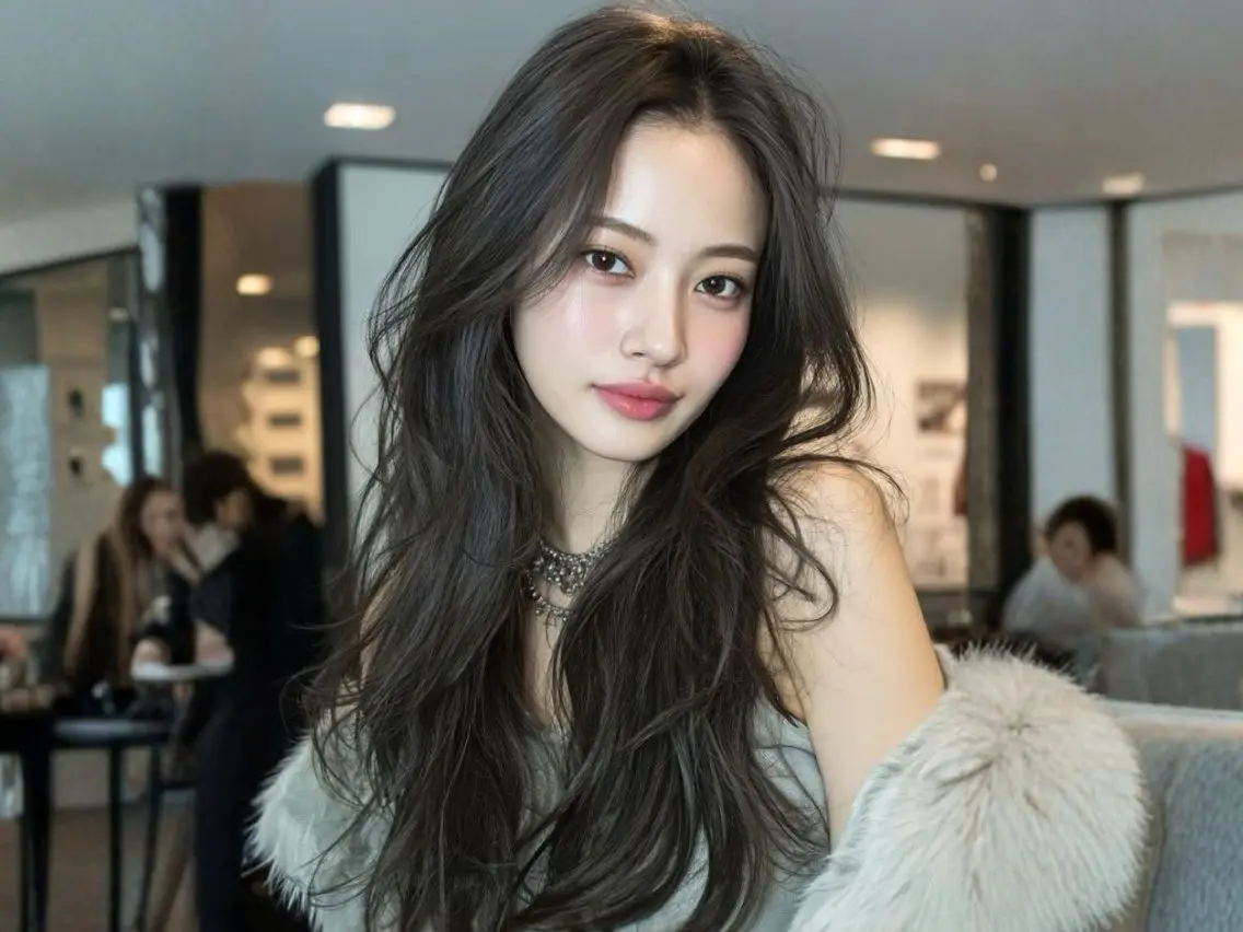 ロング カット ヘアカラー トリートメント 🫧透明感カラー🫧 佐野花苗[新宿]のヘアスタイル