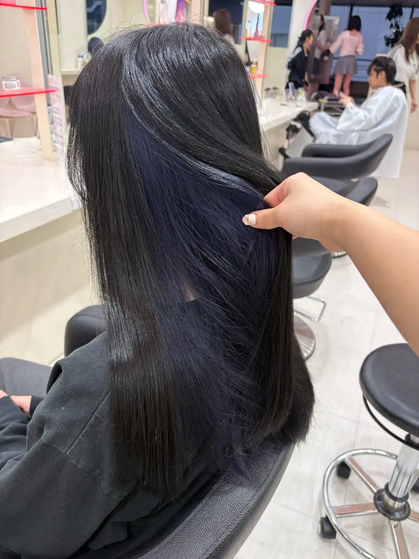 ミディアム カラー ヘアアレンジ ヘアカラー 💟RINNA 艶カラー💟のヘアスタイル
