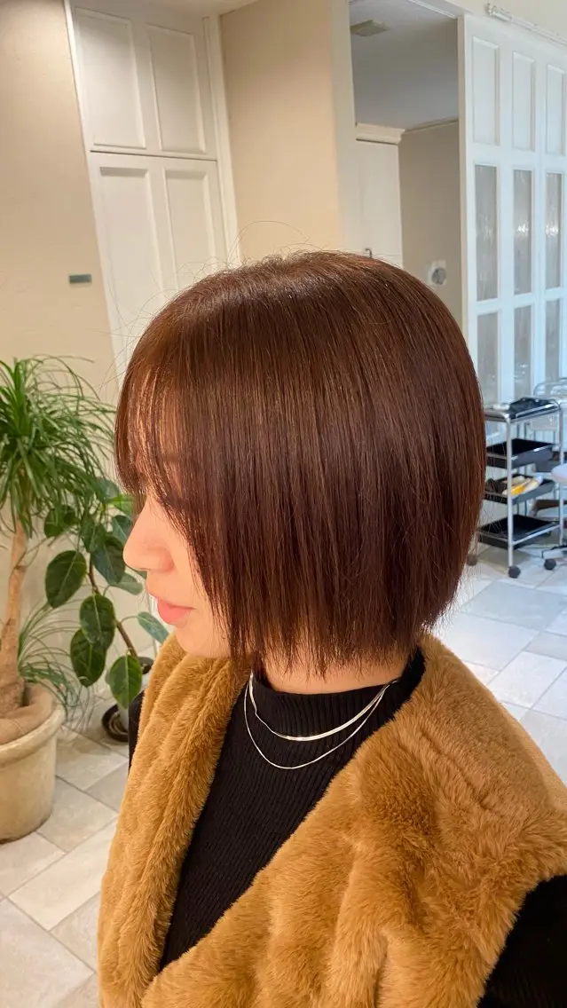 ショート カラー ブラウンカラー ココアブラウン MIMI RUSH 田中さくらのマツエク・マツパデザイン