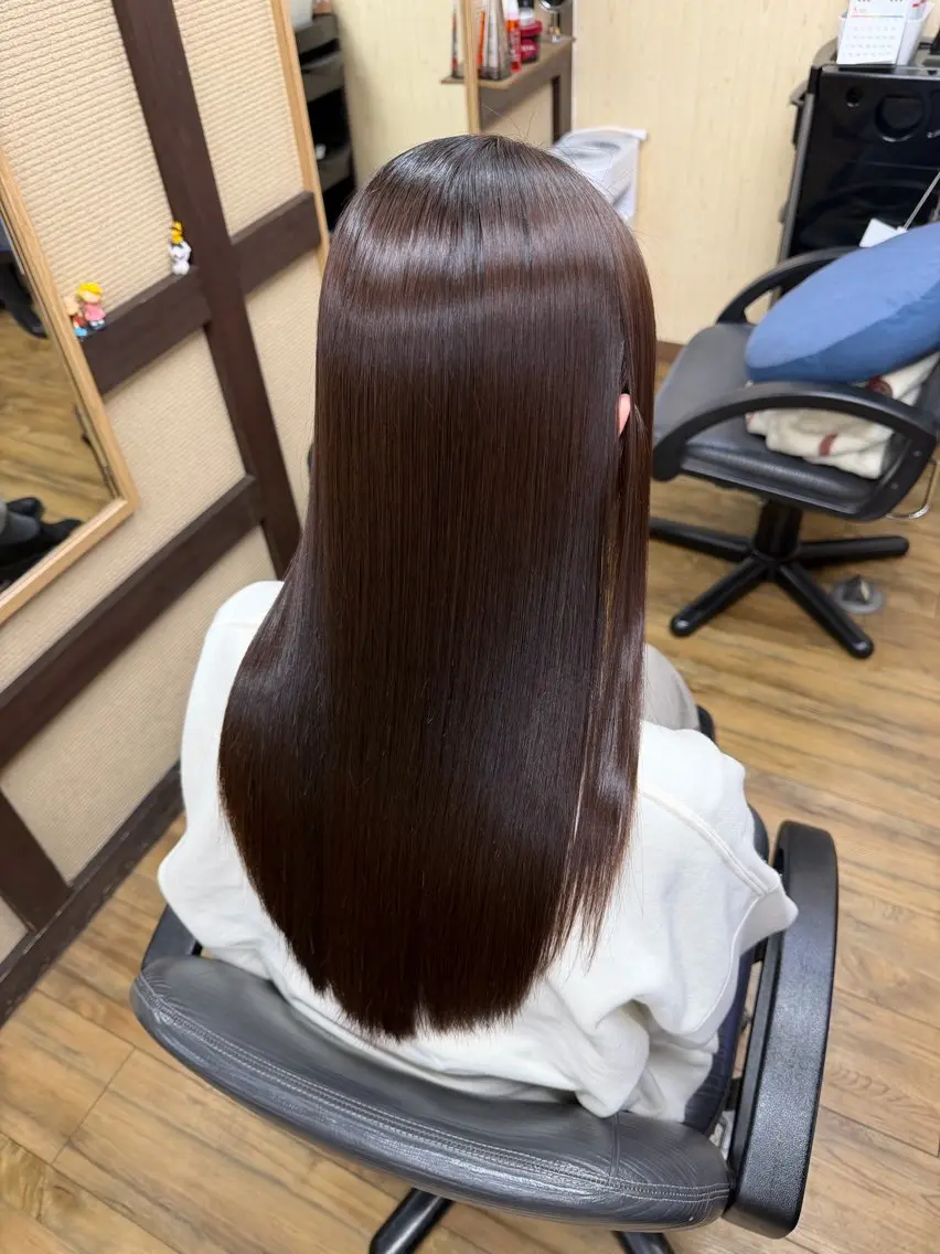 ロング トリートメント カット トリートメント みやたゆうき 髪質改善講師のヘアスタイル